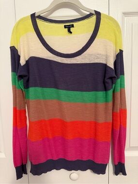 Splendid Multicolor Striped Lightweight Sweater